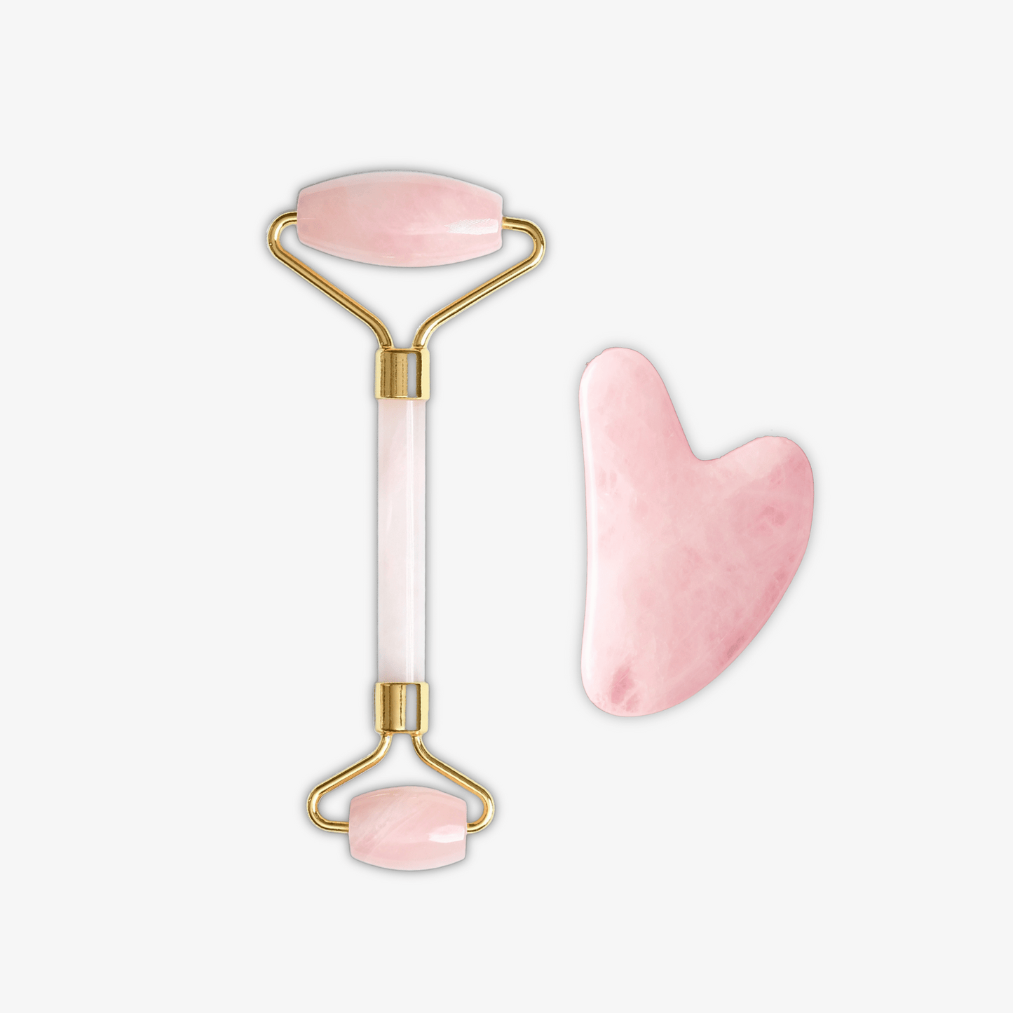 Rose Quartz Jade Roller Gua Sha