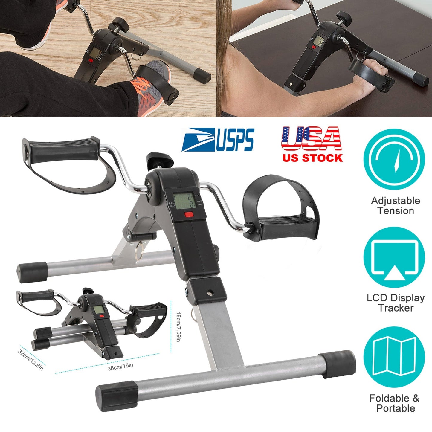 Foldable Exercise Bike Pedal