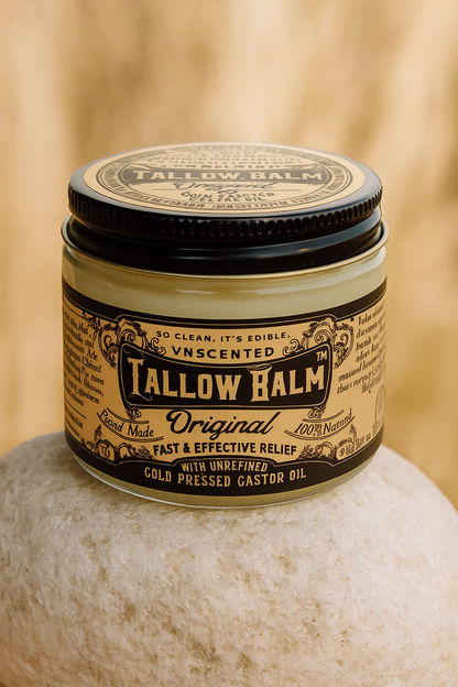 Tallow Balm Original - Unscented with Organic Castor Oil