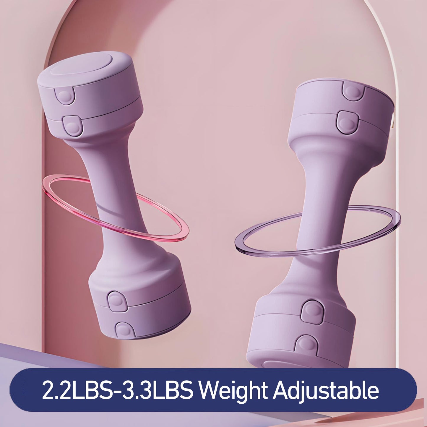 DeerRun® Dumbbell - Each 3.3lbs to 5.5lbs for Women at Home