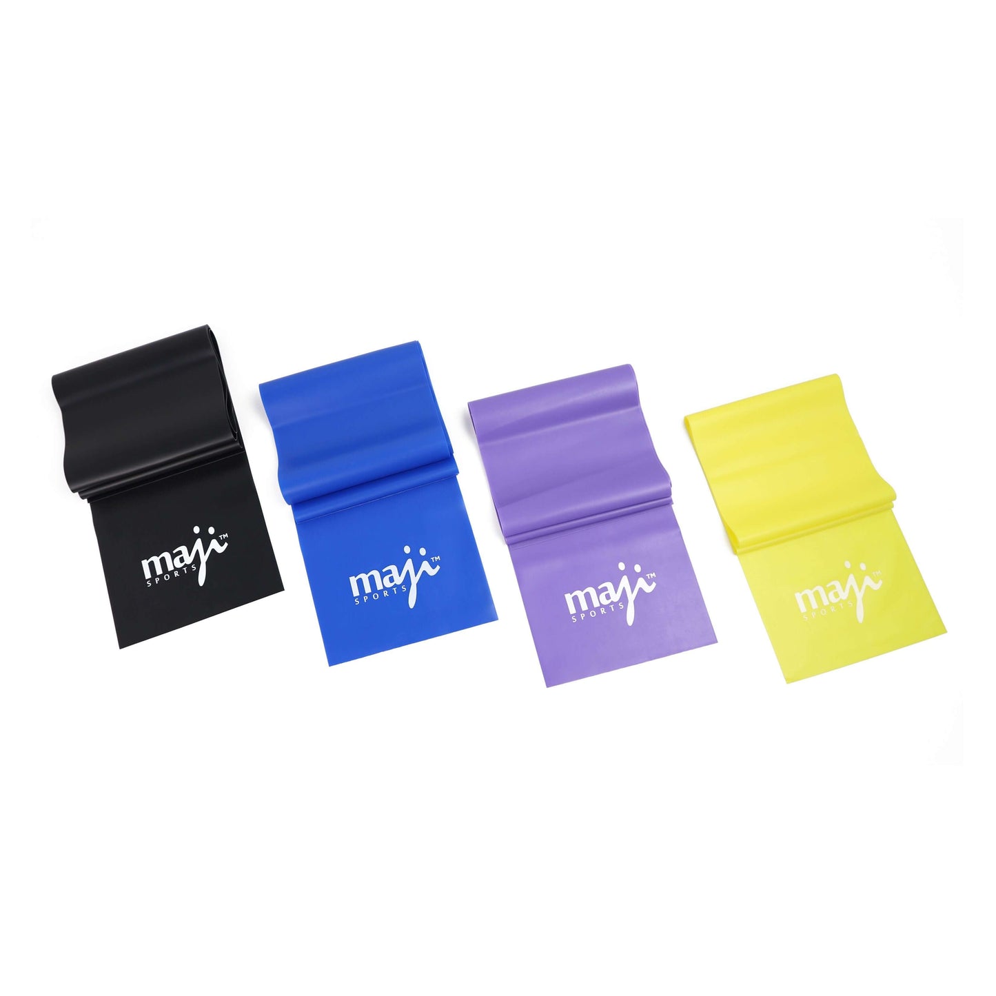 Full Body Exercise & Stretch Bands - 4 Pack