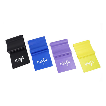 Full Body Exercise & Stretch Bands - 4 Pack