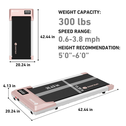 Mini Under-Desk Treadmill with Remote Control