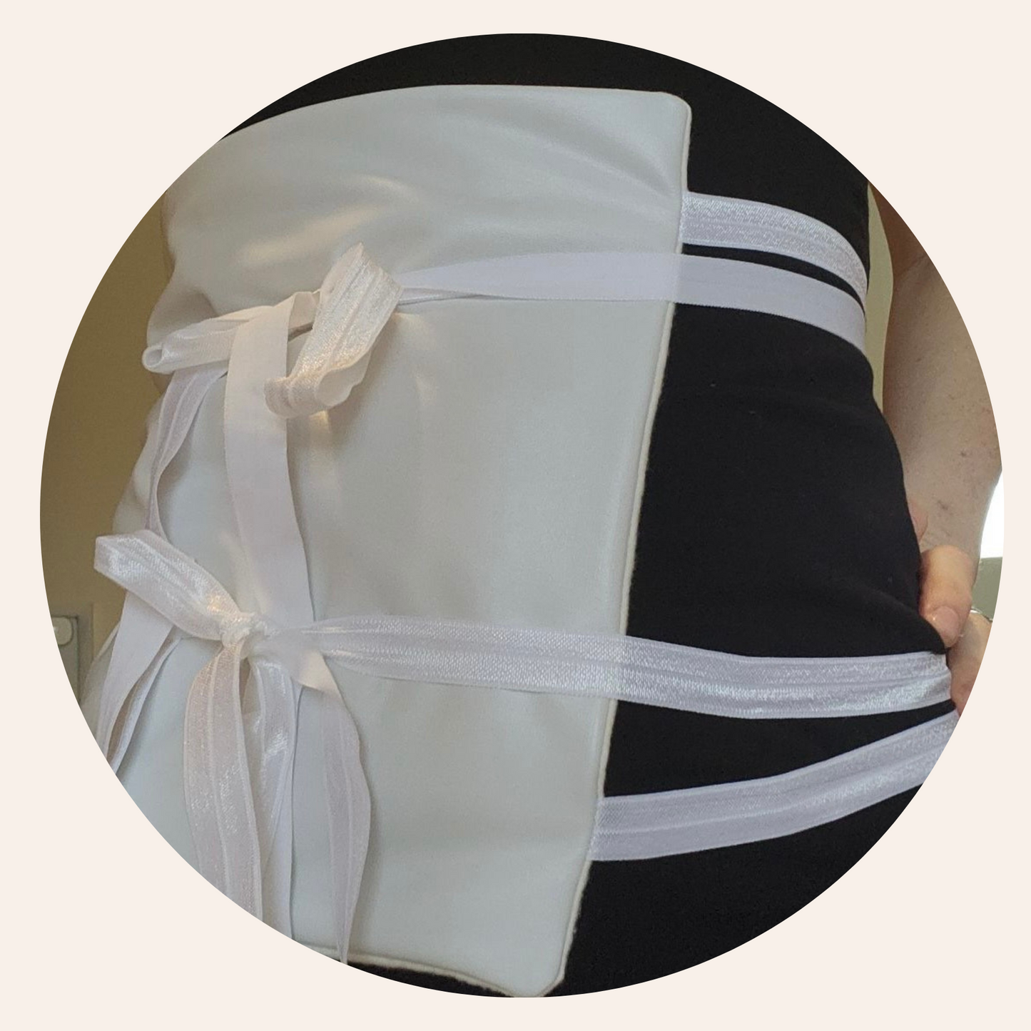 Organic Castor Oil Wrap for Liver, Pelvic, and Stomach Area (Large)