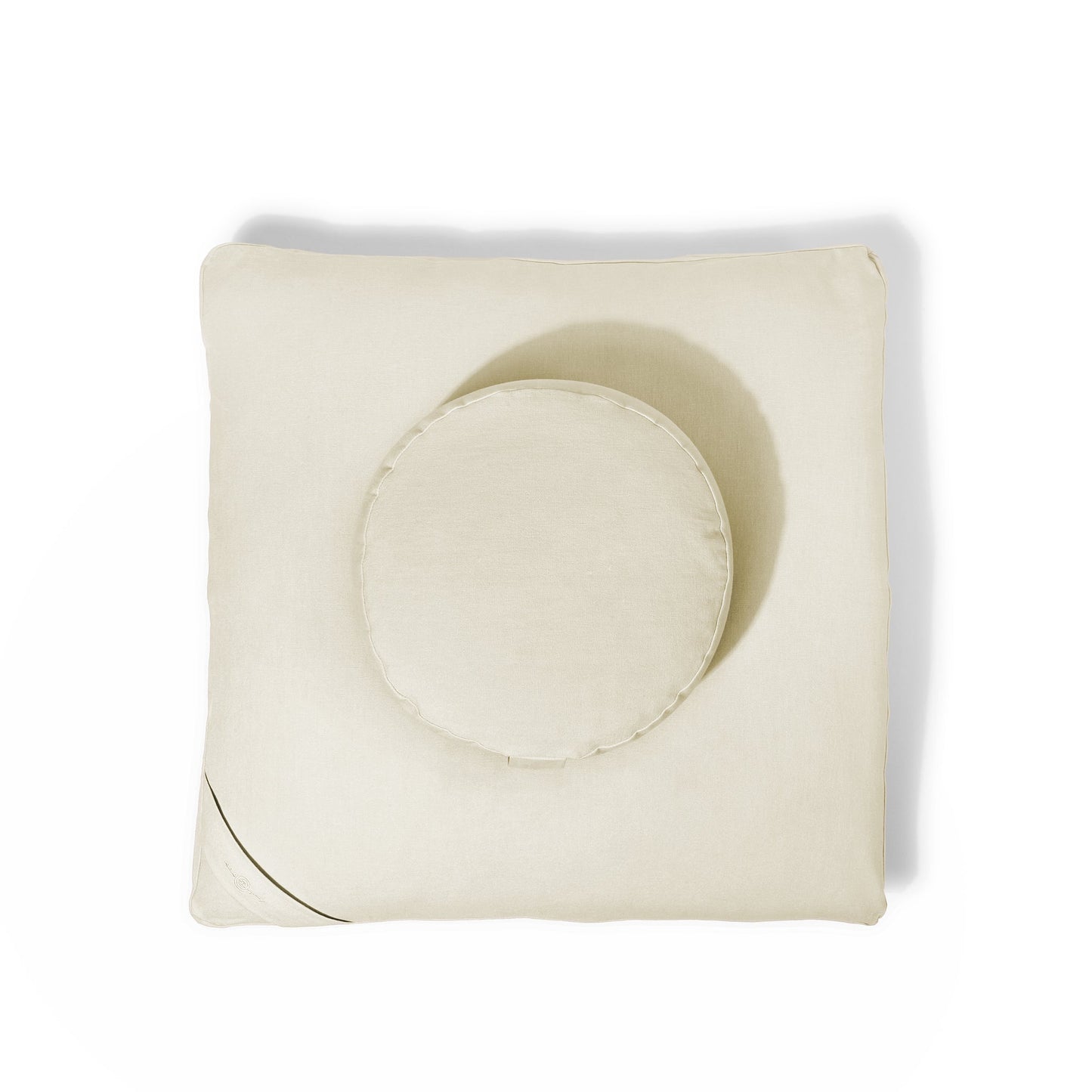 Organic Meditation Cushion Set in Vanilla