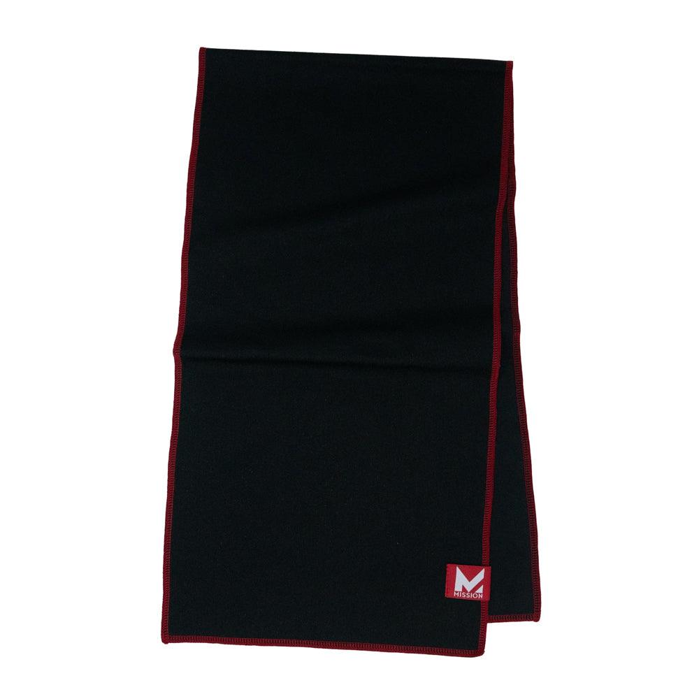 Max Plus Cooling Towel Towels MISSION Black / Tango Red 9.5" x 36"