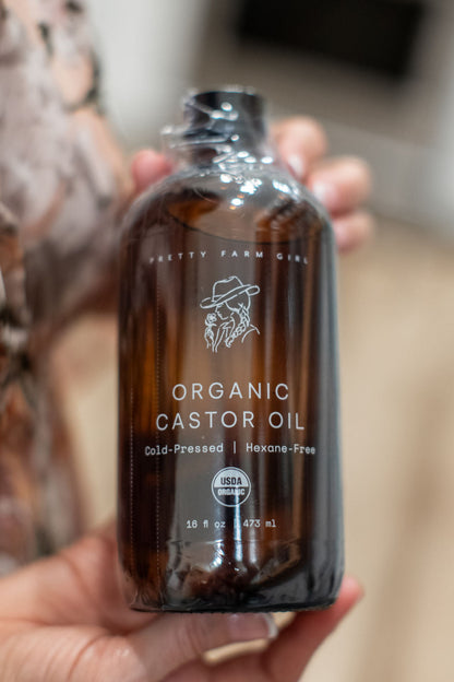 Pure Organic Cold Pressed Hexane-Free Castor Oil