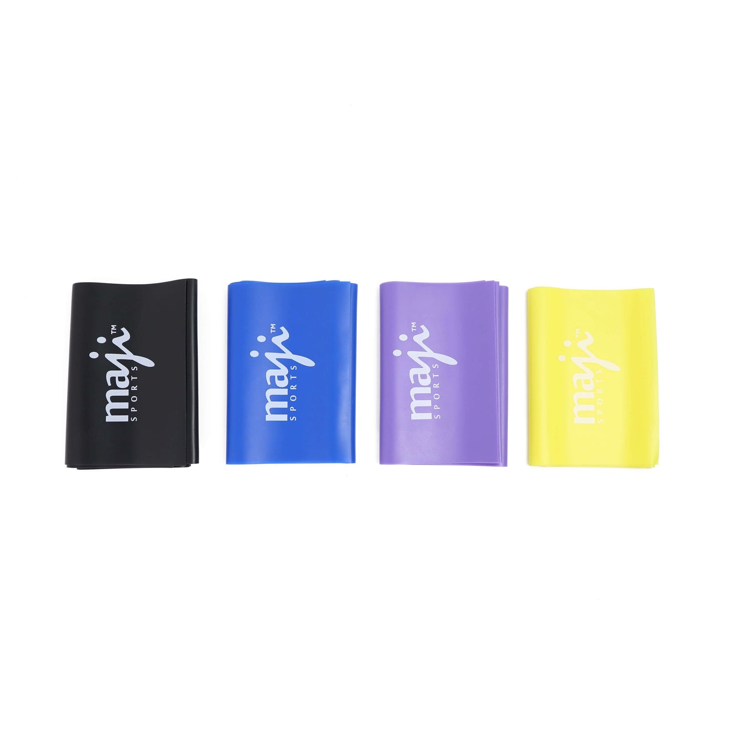 Full Body Exercise & Stretch Bands - 4 Pack