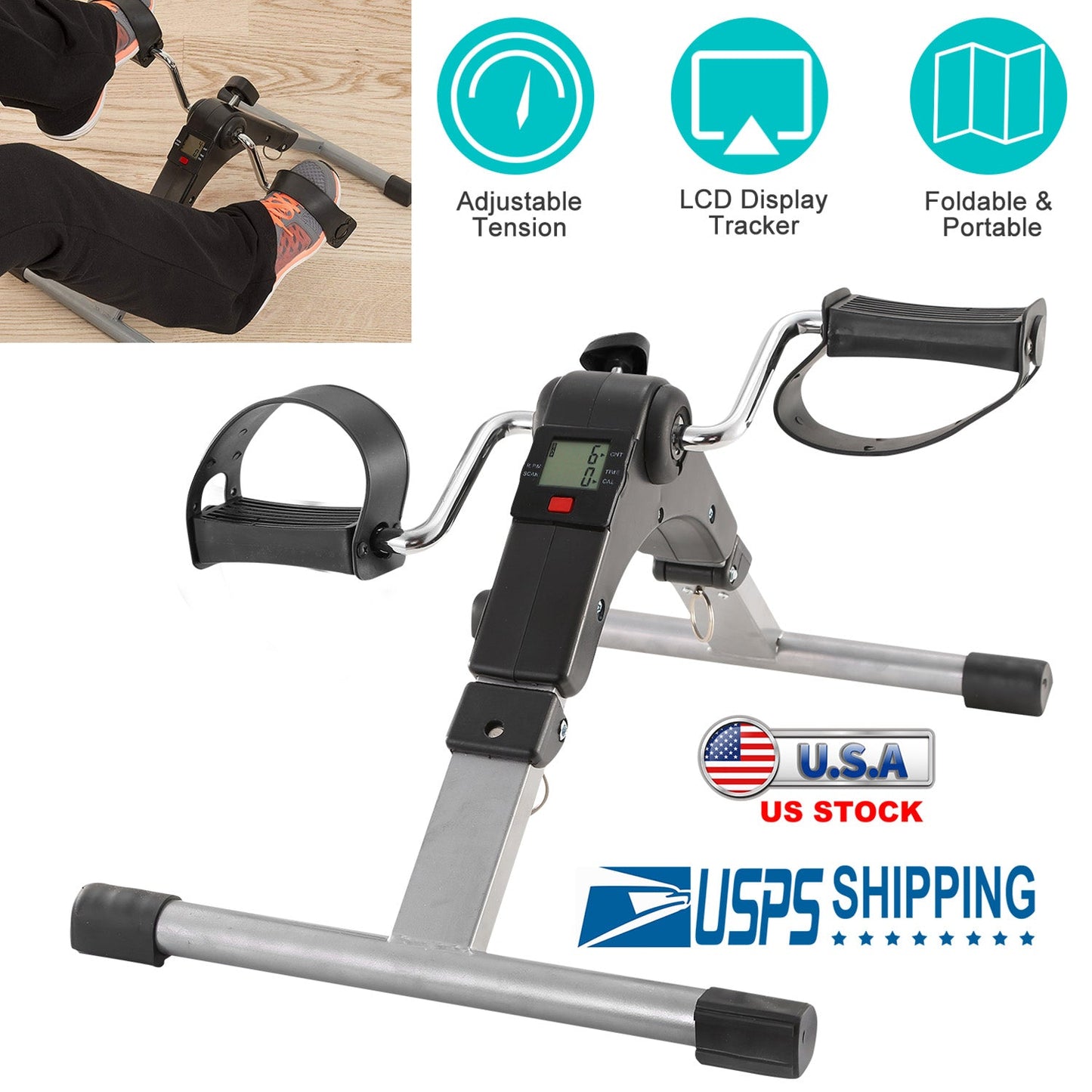 Foldable Exercise Bike Pedal
