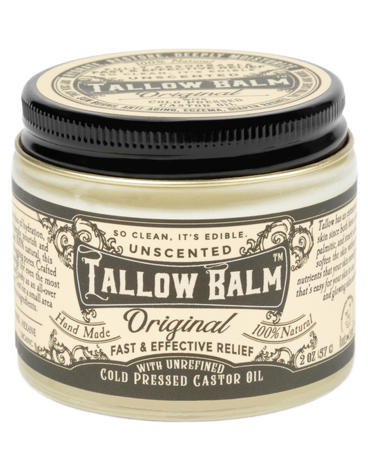 Tallow Balm Original - Unscented with Organic Castor Oil