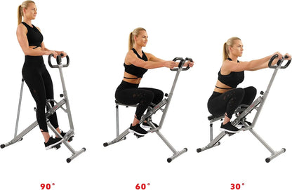 Squat Assist Trainer, Foldable & Easy Setup Exercise Equipment w/Adjustable Resistance