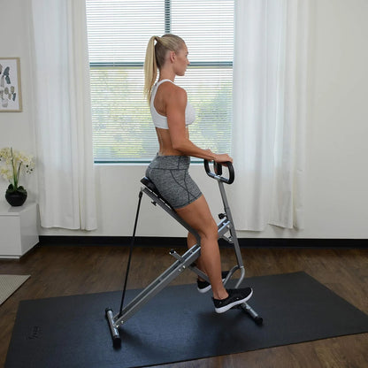 Squat Assist Trainer, Foldable & Easy Setup Exercise Equipment w/Adjustable Resistance