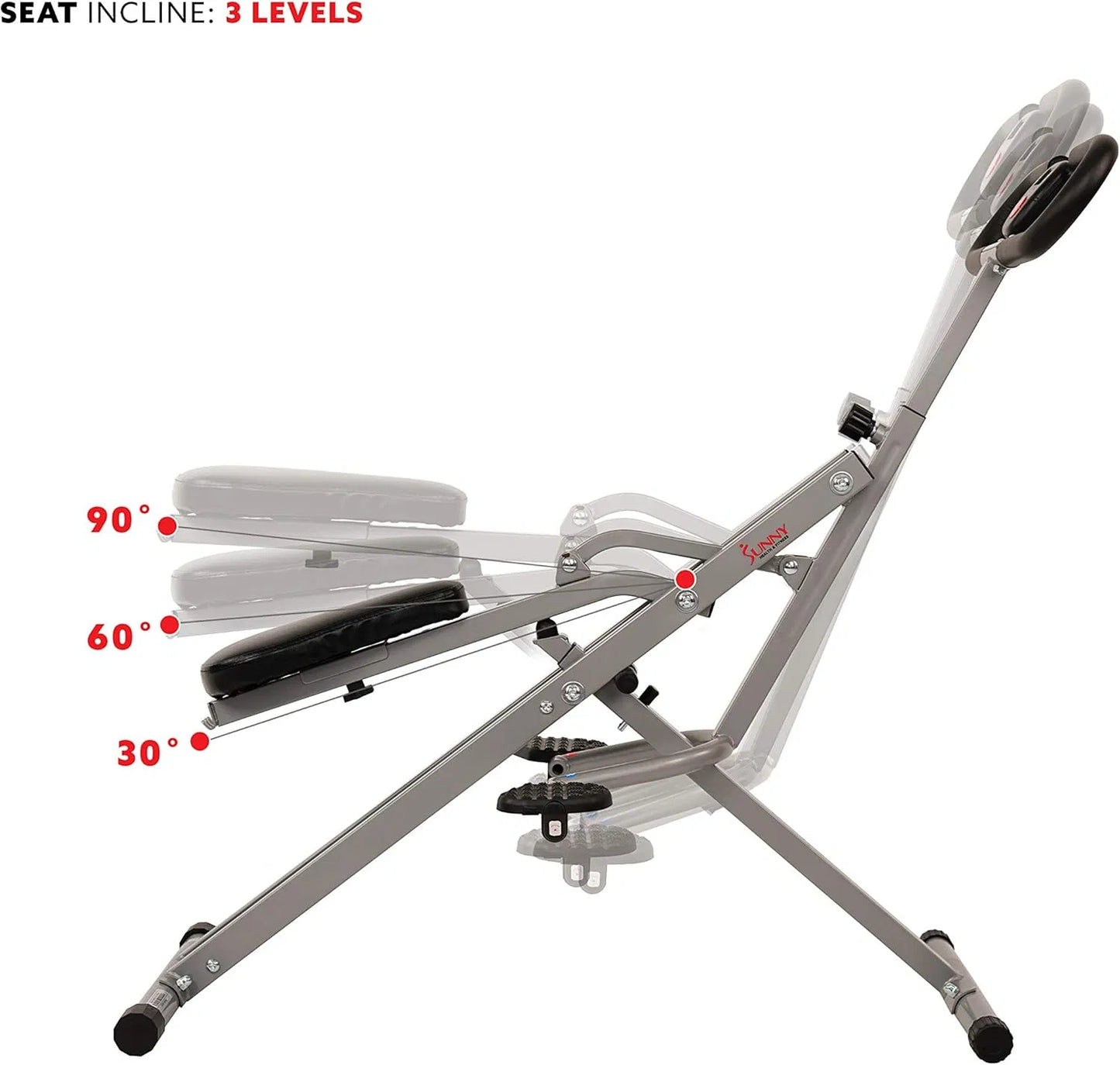 Squat Assist Trainer, Foldable & Easy Setup Exercise Equipment w/Adjustable Resistance