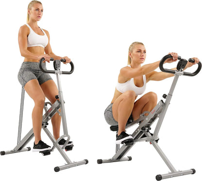 Squat Assist Trainer, Foldable & Easy Setup Exercise Equipment w/Adjustable Resistance