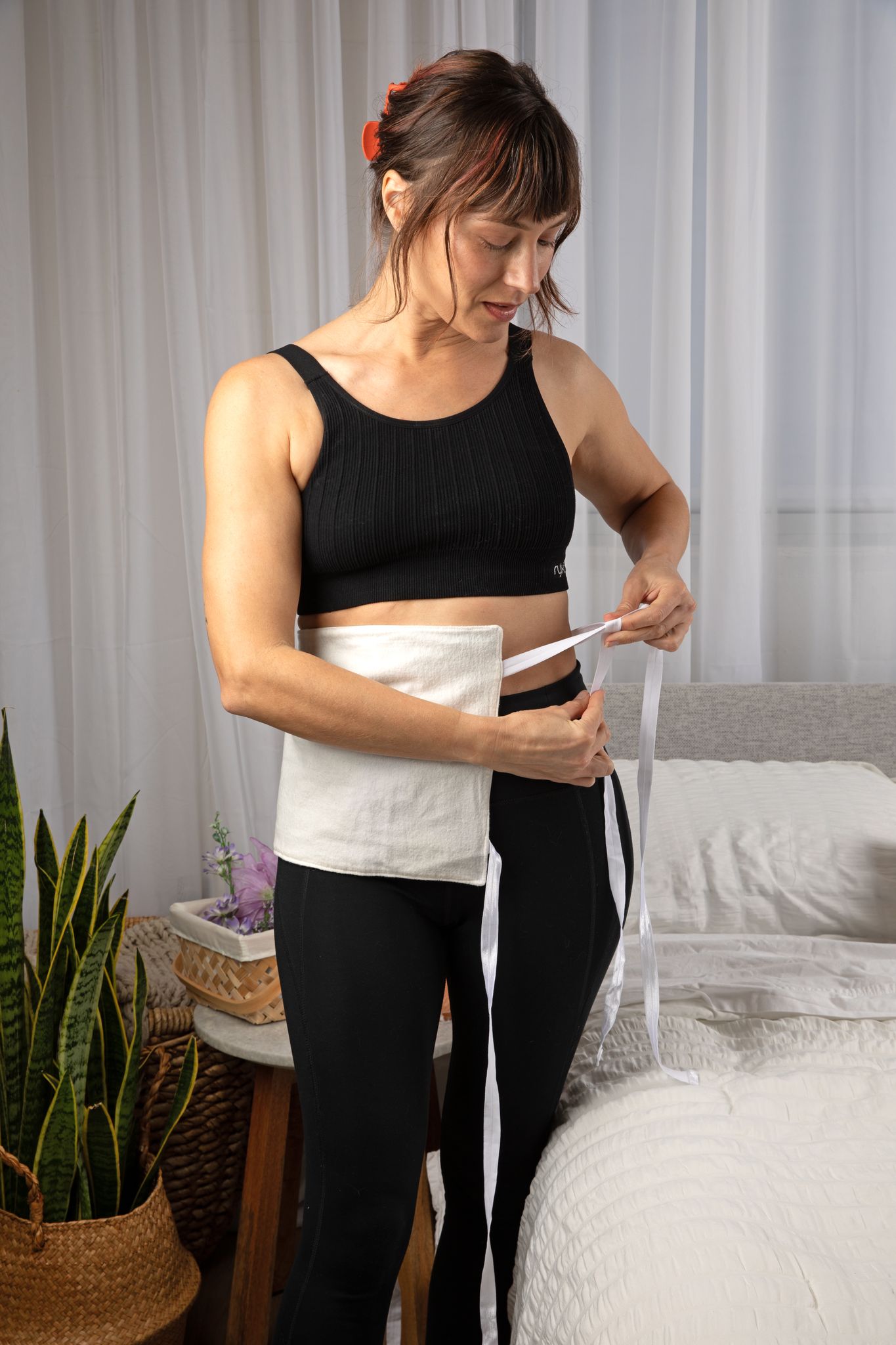 Organic Castor Oil Wrap for Liver, Pelvic, and Stomach Area (Large)