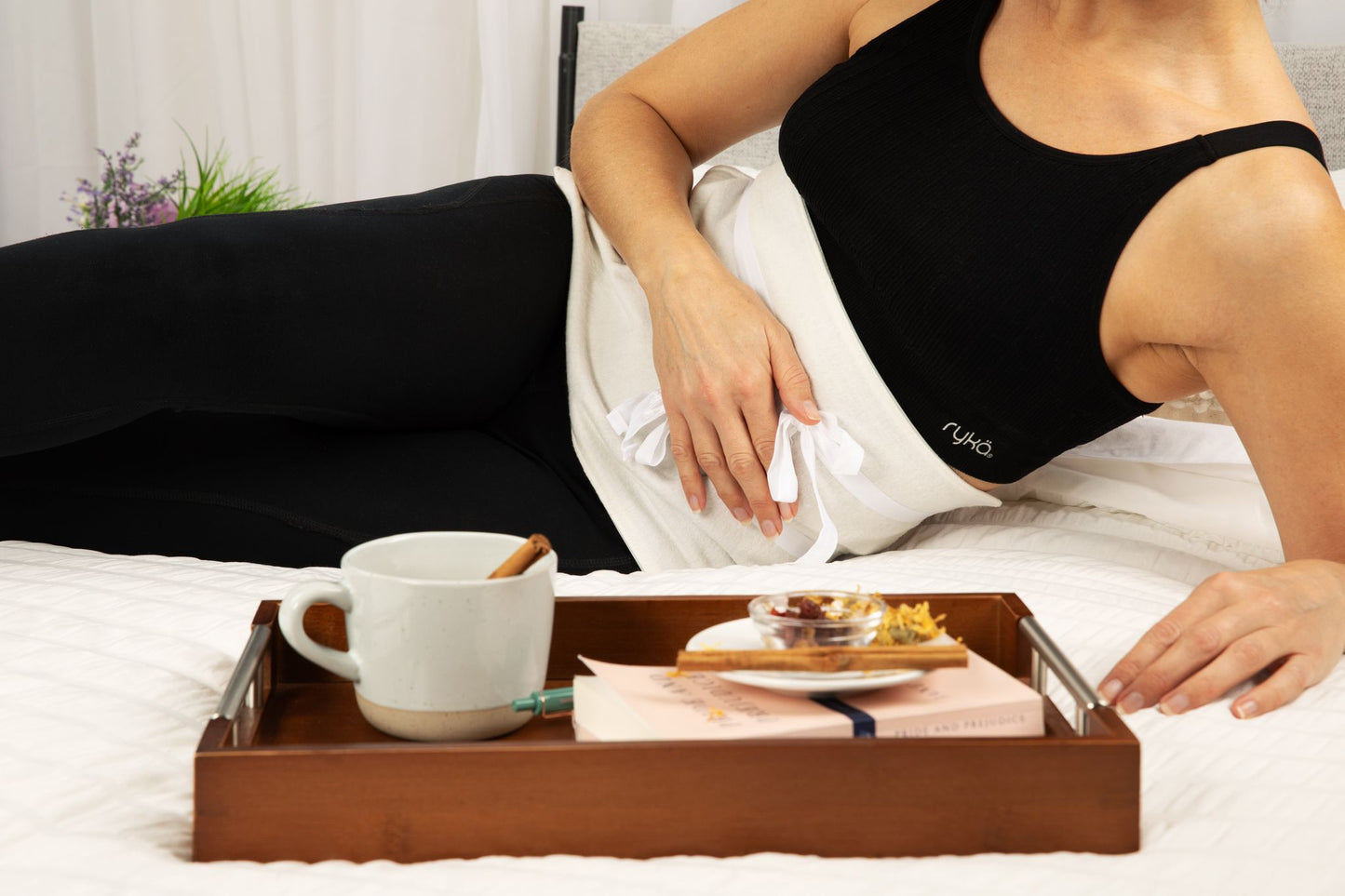 Organic Castor Oil Wrap for Liver, Pelvic, and Stomach Area (Large)